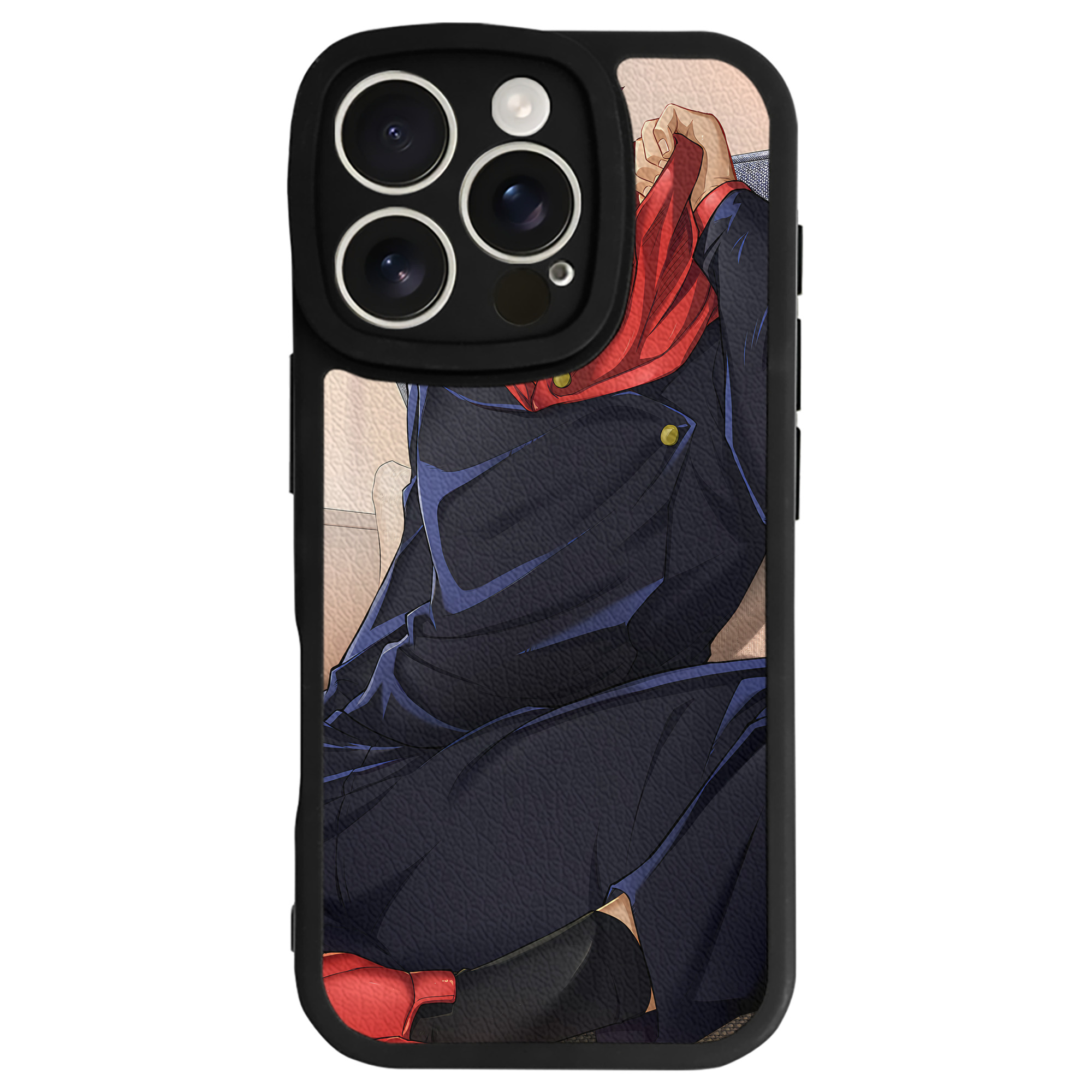 （画像用） 呪術廻戦 Jujutsu Kaisen 【iPhone 16シリーズ対応】シリコンスマホケース（レザー調） 材質：シリコン